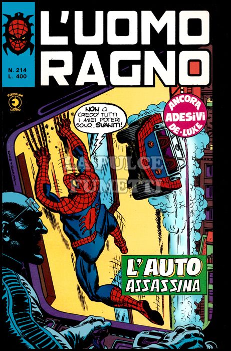 UOMO RAGNO #   214: L'AUTO ASSASSINA - NO ADESIVI